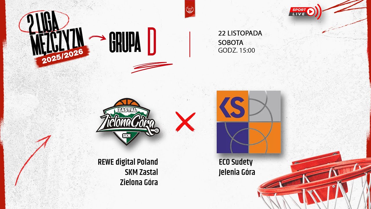 REWE digital Poland SKM Zastal Zielona Góra - ECO Sudety Jelenia Góra (2 LM)