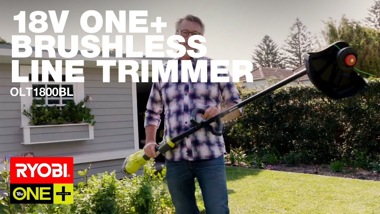 ryobi 18v brushless line trimmer