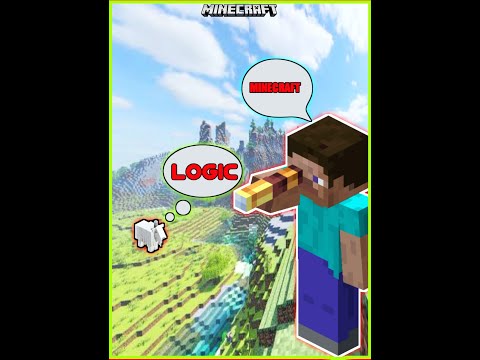 Minecraft LOGIC That Will Don't Make any SENSE ।। #shorts