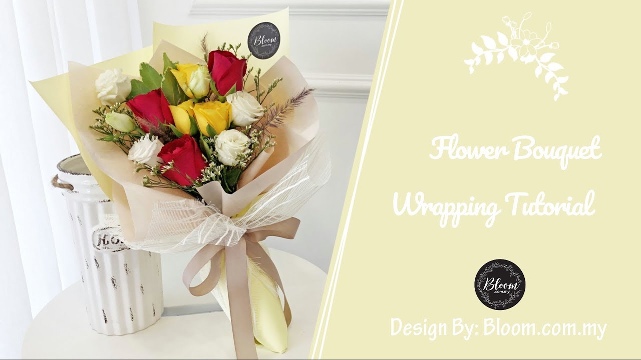 How to wrap a bouquet with Korean wrapping paper 💕 #lasvegasflorist #, how to wrap a bouquet