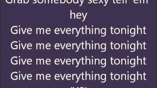 Pitbull feat. Ne-Yo, Afrojack & Nayer - Give Me Everything | Official Lyrics On Screen
