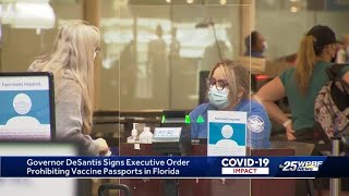 Governor DeSantis signs executive order prohibiting vaccine passports in Florida