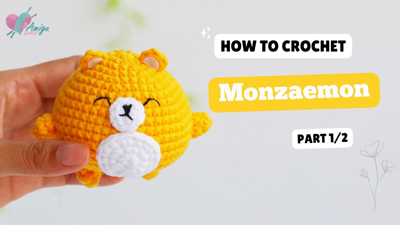 #724 | Crochet Monzaemon (1/2) | Characters | Crochet Digimon Amigurumi | Free Pattern | Amiguworld