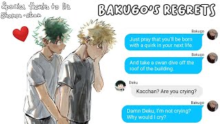 BAKUGO&#39;S REGRETS? | bakudeku angst | bnha texts