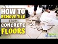 How to Remove Tile from a Concrete Floor