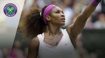Serena Williams hits four straight aces in 2012 Wimbledon Final