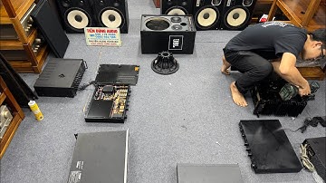 Xuất Âm biến thế Bóc hàng đẹp quá! JBL 100 cen , Pre yamaha C2 ,