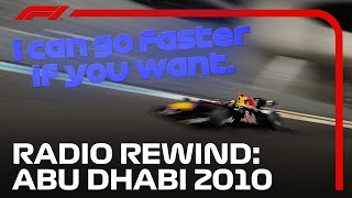 RADIO REWIND! 2010 Abu Dhabi Grand Prix