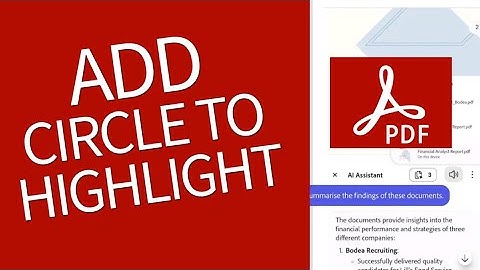 How to Add Circle Around in Adobe Acrobat 2025?