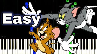 Tom Jerry Theme Easy Piano Tutorial