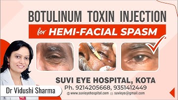 Botulinum Toxin Injection for Hemi-Facial Spasm by Dr Vidushi Sharma, SuVi Eye Hospital, Kota India