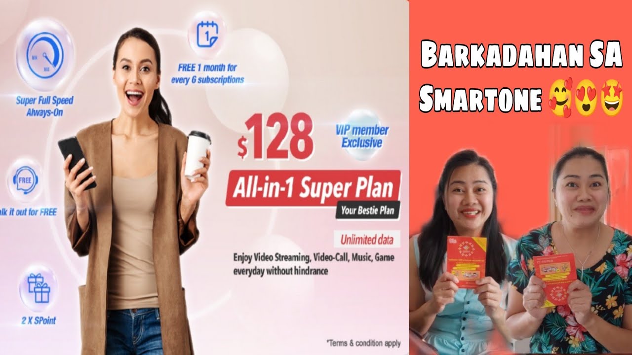 Smartone 128 All in 1 Super Plan | Unlimited Data Up to Sawa 🥰