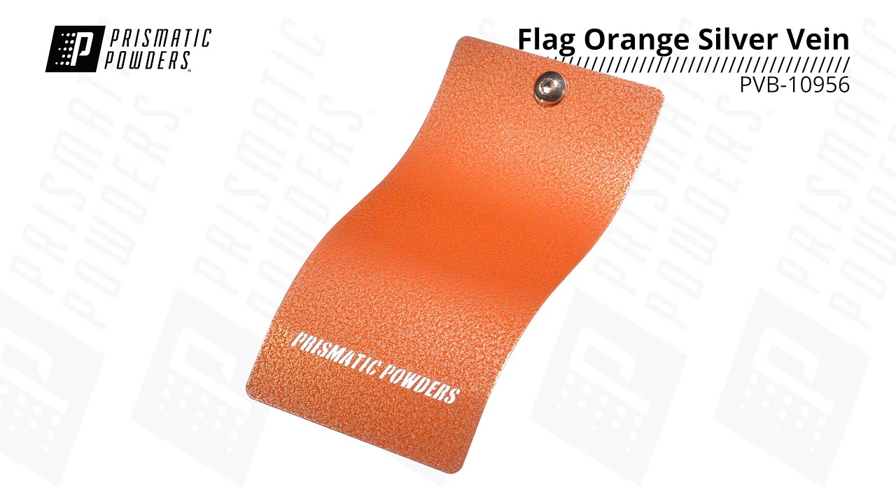 Flag Orange Silver Vein (PVB-10956) - Powder Coating Product