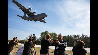 F-16 i C-130 Hercules lądują na drodze wojewódzkiej (DOL), ROUTE 604