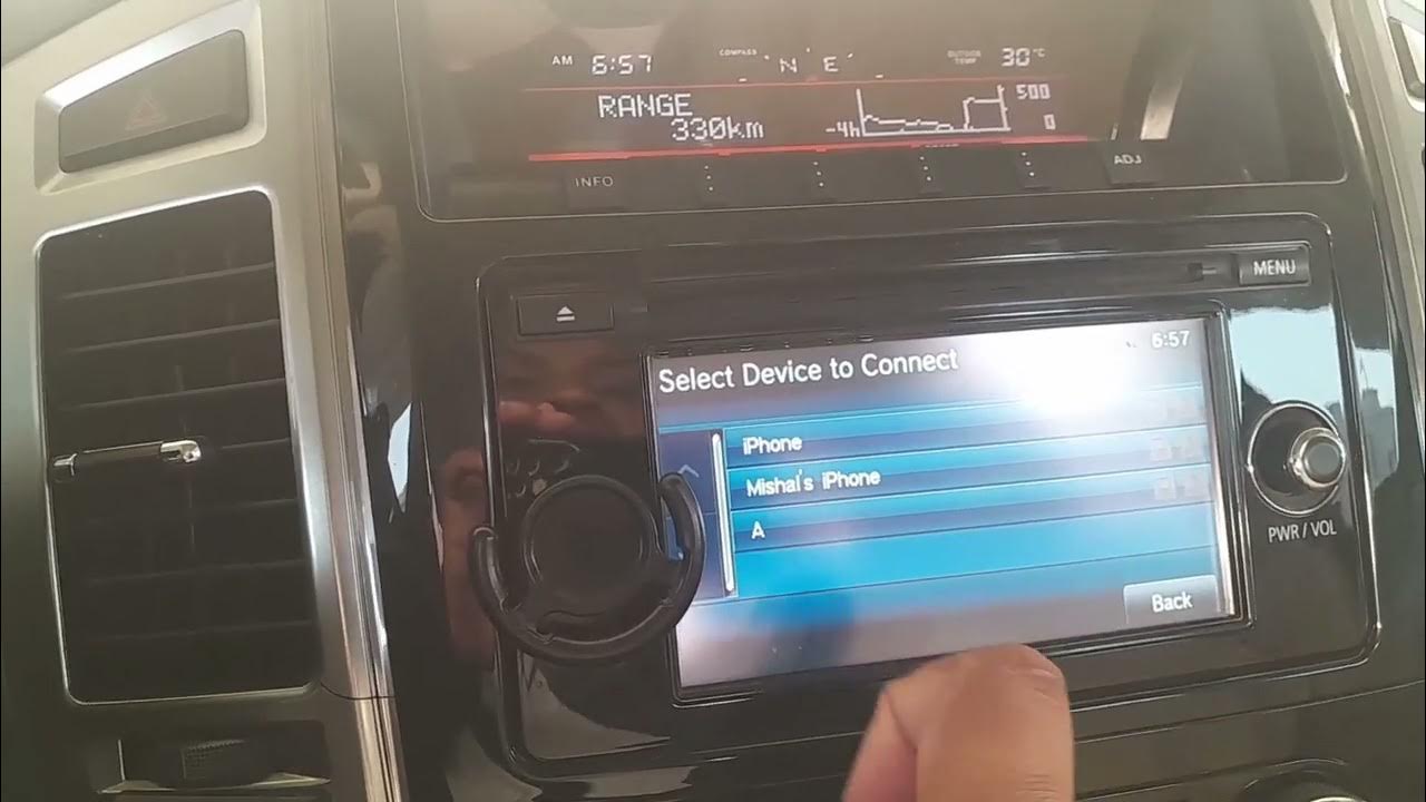 how to connect Bluetooth to car mitsubishi pajero sound system