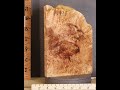 D1948 5A Block Burl Spalted Myrtlewood With Live Edge Lumber