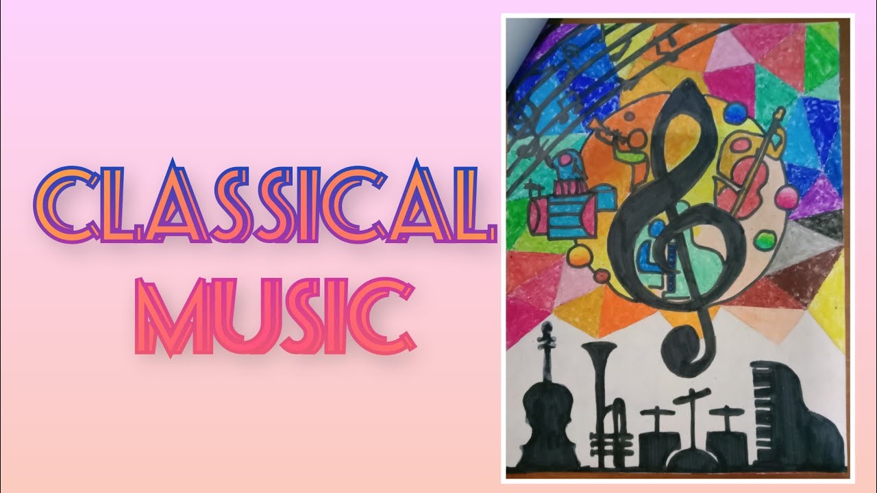 HOW TO MAKE POSTER ABOUT CLASSICAL MUSICPOSTER MAKINGOIL PASTELS