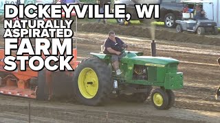8,500LB NATURALLY ASPRIATED FARM STOCK TRACTORS PULLING IN DICKEYVILLE, WI 2019