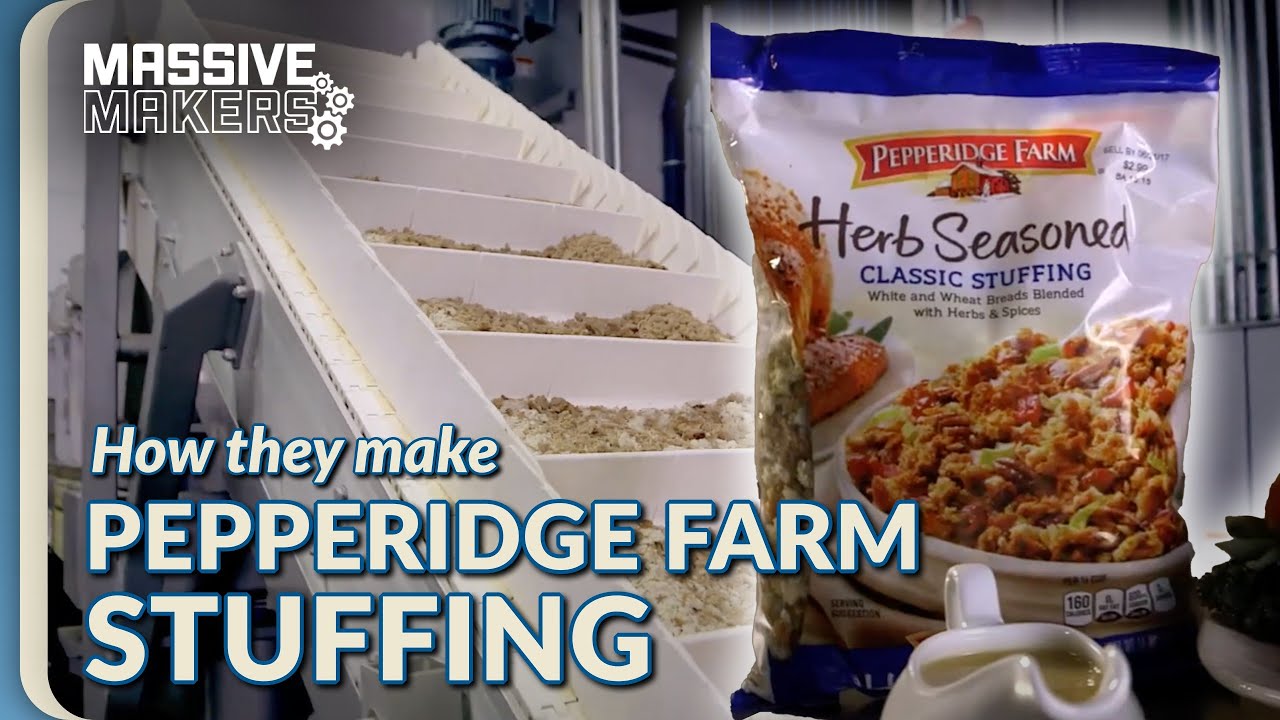 Factory Stuffing Pepperidge Farm Stuffing Factory Thanksgiving Special - YouTube