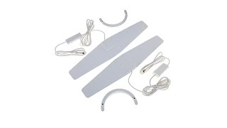 Antop AT-105B Indoor TV Antenna – With Inline Smart Pass Amplifier- 30/45 Mile Smart Range – Super Slim 0.02″ – Black/White Reversible – 10ft Cable – 4K UHD Ready – HDTV Antenna ANTOP 2pk Indoor 30 to 45Mile HDTV Antennas w/Smartpass ...