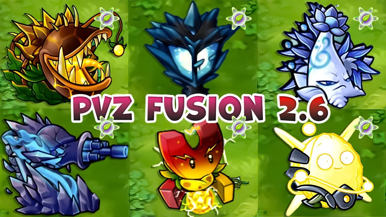 PVZ 1 Fusion 2.6 Challenge New Plants - 1 All Plants Fusion VS New ...