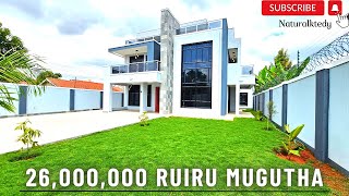 OMG! 26,000,000 CONTEMPORARY DESIGN CUSTOM BUILT VILLA IN RUIRU MUGUTHA ($184K) The best n worth