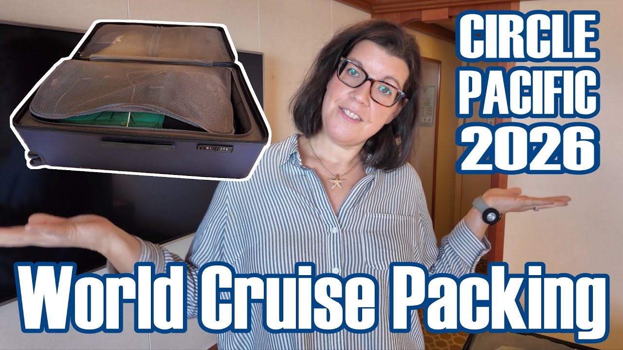World Cruise (Un)Packing w/Dee - Coral Princess 131-Day Circle Pacific 2026 - Cruise Packing Video