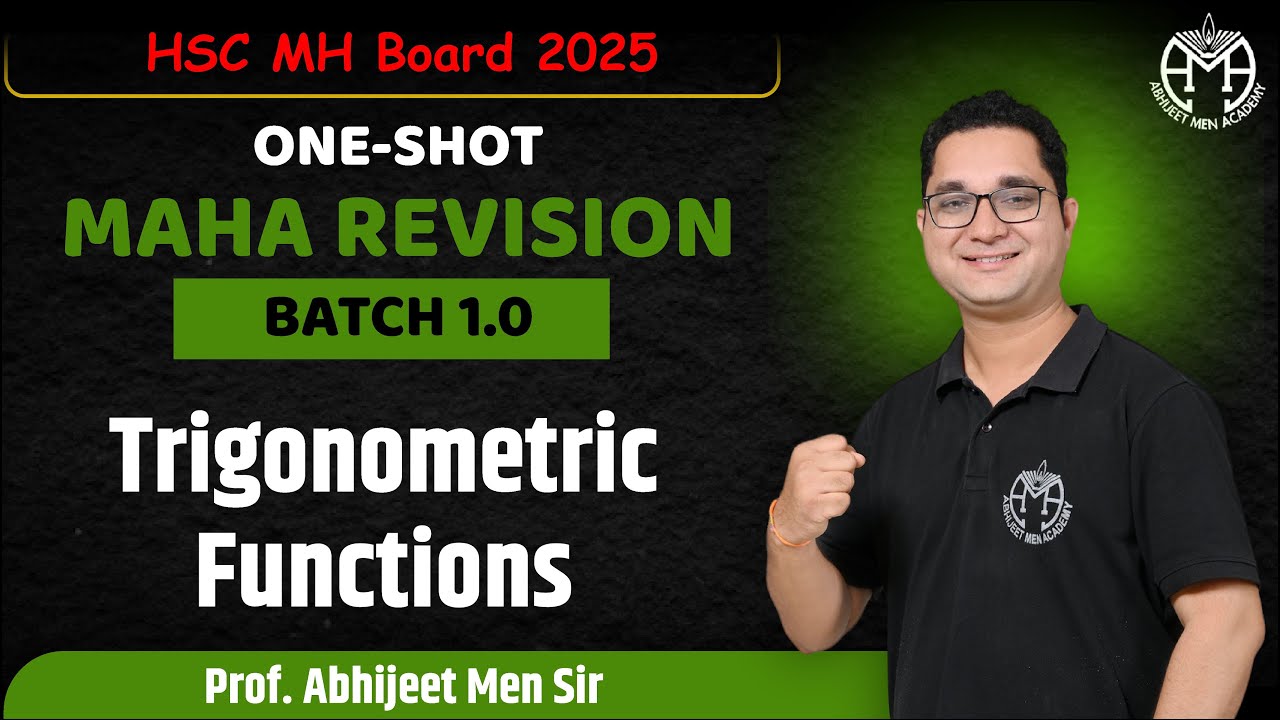 Trigonometric Functions MAHAREVISION ONE SHOT HSC Board Class 12 Trigonometric functions maharevision one shot hsc board class 12