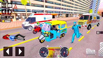 Tuk Tuk auto rickshaw driver 3D game - #224 auto rickshaw driving game - Android iOS Gameplay