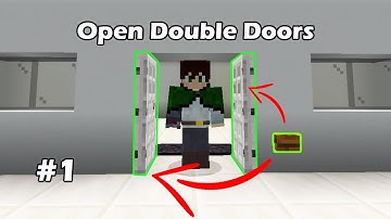 Redstone Build Hacks (EASY) | Double Iron Doors Using One Button  -Minecraft java and bedrock