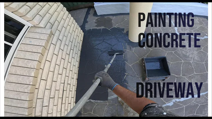 How to Paint concrete Driveway