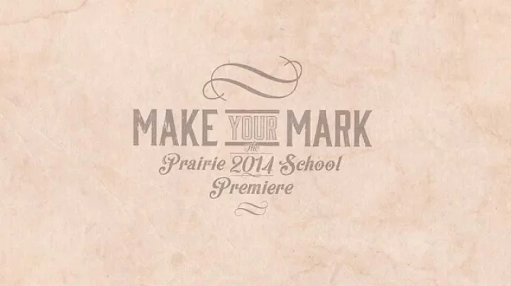 The Prairie School Premiere : Thank You Video