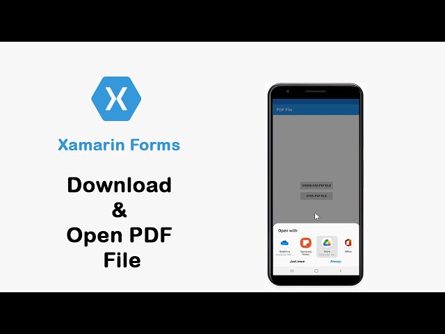 Xamarin Forms Tutorial   Download and Open Pdf File