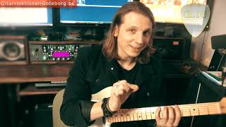 Video thumbnail of "Gitarr skalor #1  - Lär dig spela solo i vilken tonart som helst"