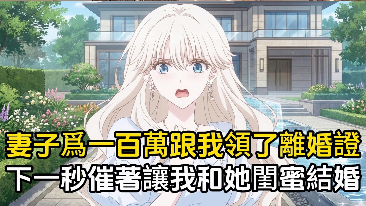 妻子爲了錢跟我領了離婚證，下一秒又催著我和她閨蜜領結婚證#動漫 #二次元 #漫畫 #戀愛