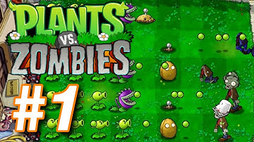 Plants vs. Zombies FREE - Gameplay Walkthrough Part 1 - Levels 1-10 (iOS,Android)