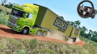 A VIAGEM MAIS PERIGOSA no BRASIL!!! - Euro Truck Simulator 2 + G27 screenshot 5
