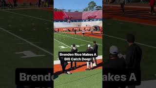 Brenden Rice from USC has made huge plays already at the Senior Bowl. #USC #gobucs #seniorbowl