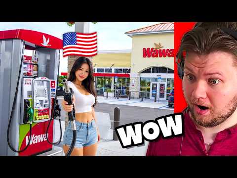 German Reacts to American Gas Station (Wawa) | WE NEED THIS ASAP