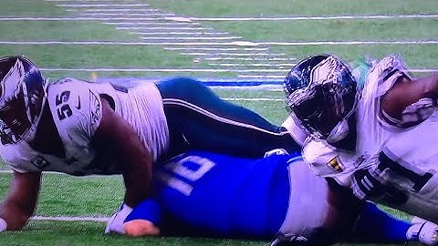 Jared Goff Fumbles and gets Sacked Eagles Lions 2022