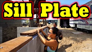How to Install Sill Plate on Concrete or CMU foundation. D.I.Y.