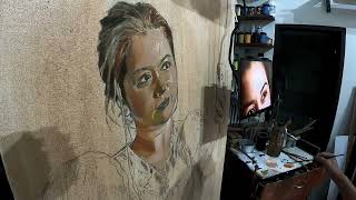 OIL PAINTING PORTRAIT | UNDERPAINTING 40\