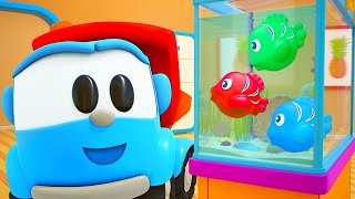 Baby cartoons for kids. Leo the truck in English & Kids' animation. Learn animals & Cars for kids.