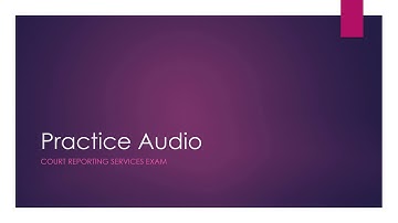 Realtime Exam Practice Audio