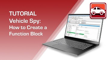 How to Create a Function Block in Vehicle Spy (Beginner Tutorial)
