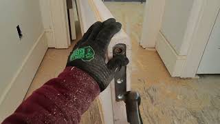 How to install pivot door .                    #howto #trimwork #beautiful #carpentry #doors