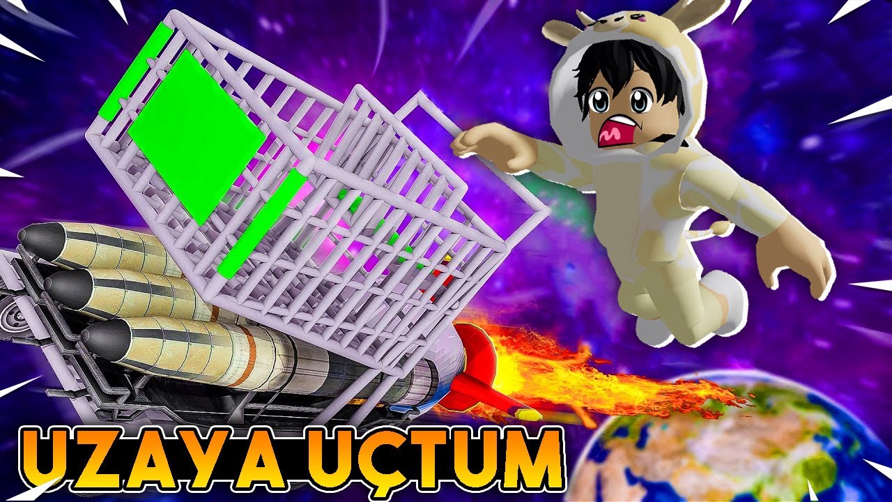 🌌UZAYA UÇTUM!! | Shopping Cart Simulator | Roblox Türkçe