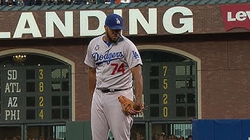 LAD@SF: Jansen strikes out the side to earn the save