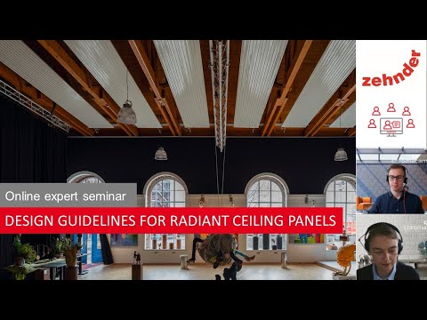 Zehnder Design guidelines for radiant heating and cooling ceiling systems -  YouTube