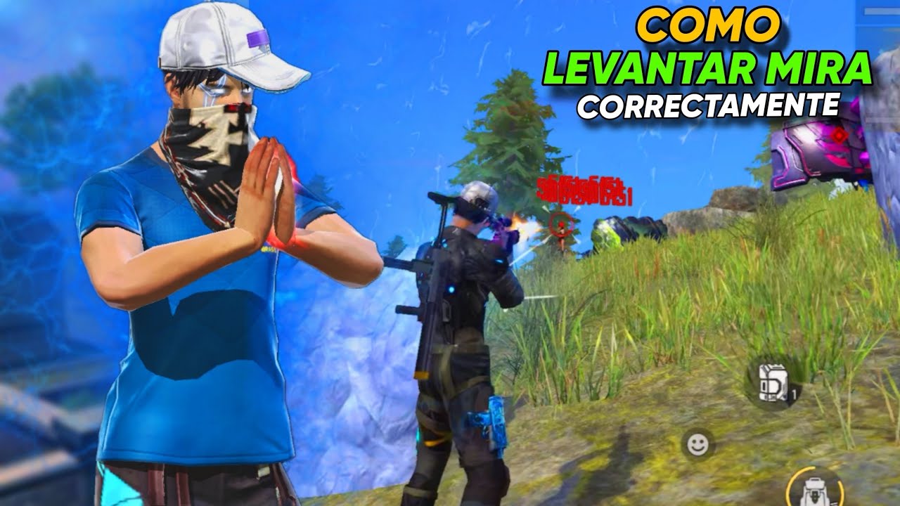 COMO LEVANTAR MIRA CORRECTAMENTE EN FREE FIRE / SOLO VS ESCUADRA